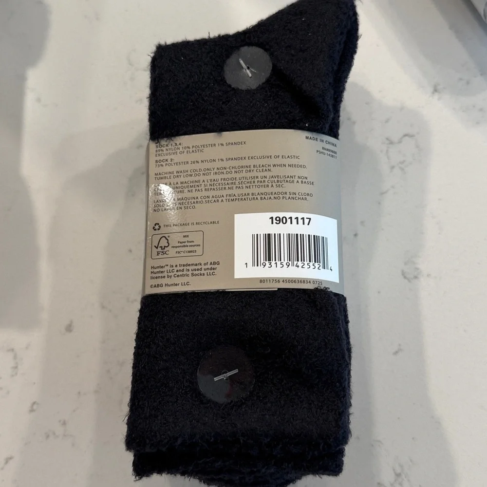 Hunter Navy and Red Striped Socks shoe sz 4-10